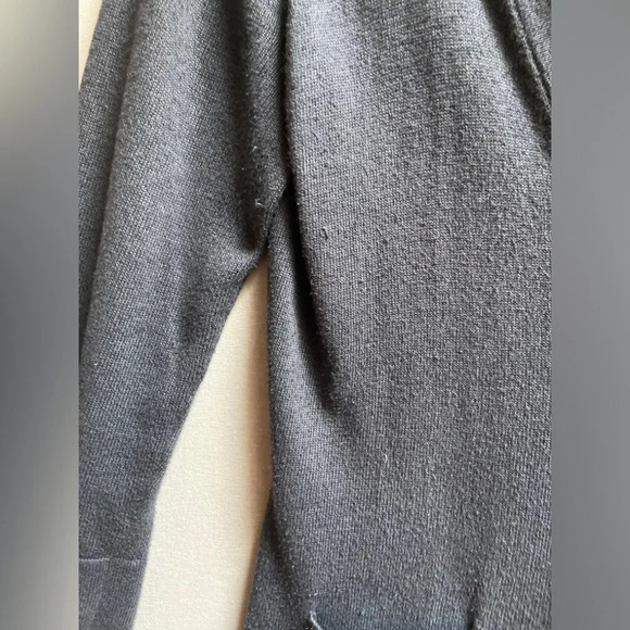 Roots organic  cotton knit 3/4 sleeve sweater cardigan Sz M - Picture 10 of 10